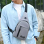 Enkeltfarget brystveske for menn, liten, trendy utendørs bag - CasualBag™