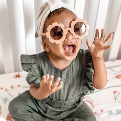 RUNDE SOLBRILLER MED BLOMSTER TIL BØRN - TAIYO™