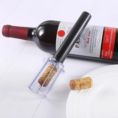 Pneumatisk pumpelukker, flaskåbner, vinåbner med rustfri stålnål, nem rengøring - PumpCork™