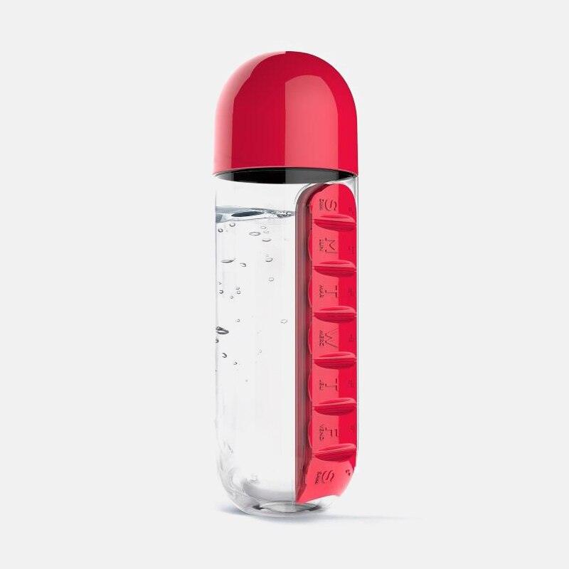 Bouteille d'eau 2 en 1 avec boîte à pilules - WaterPill™ - Le Grenier Parisien
