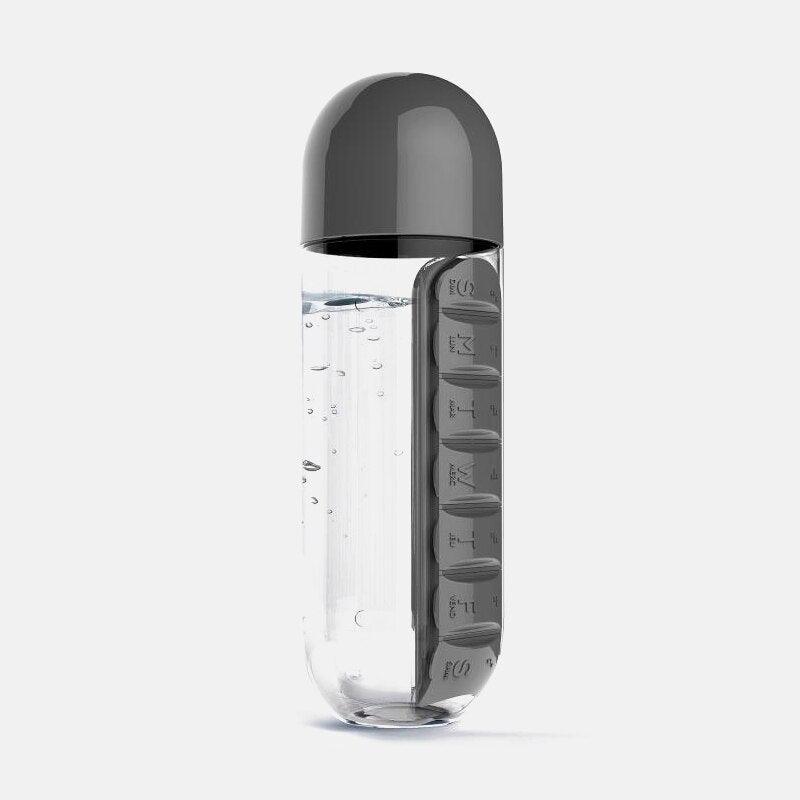 Bouteille d'eau 2 en 1 avec boîte à pilules - WaterPill™ - Le Grenier Parisien