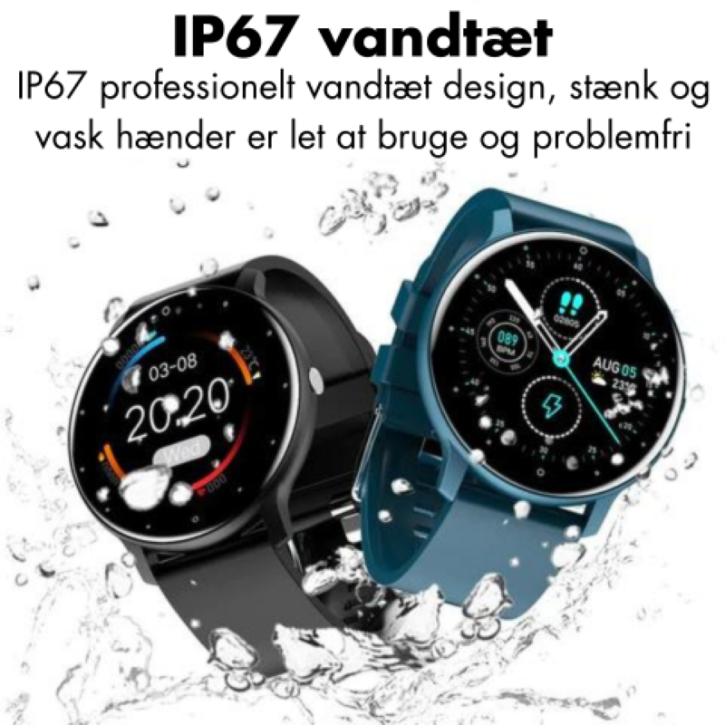 Android- og IOS-forbundet ur med vandtæt sportsrem IP67 - SmartWatch™
