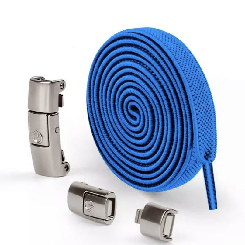8 mm elastiksnørebånd med snaplås til børnesko og voksensko- LacetClips™