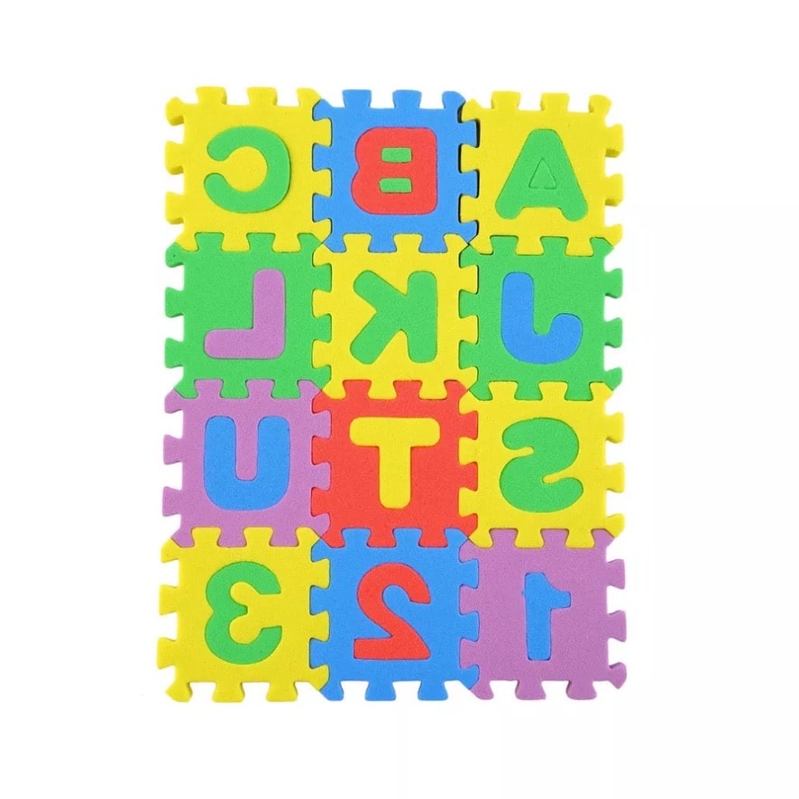 3D-skumpuslespil med alfabet og tal, 36 brikker - 3dPuzzle™