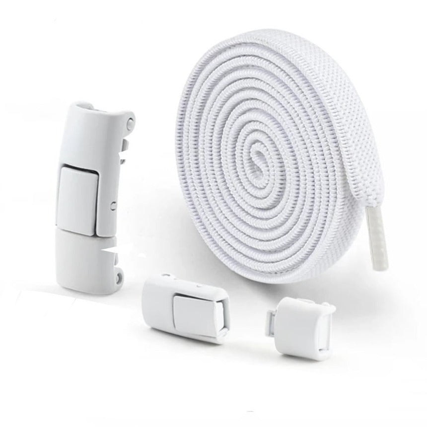 8 mm elastiksnørebånd med snaplås til børnesko og voksensko- LacetClips™