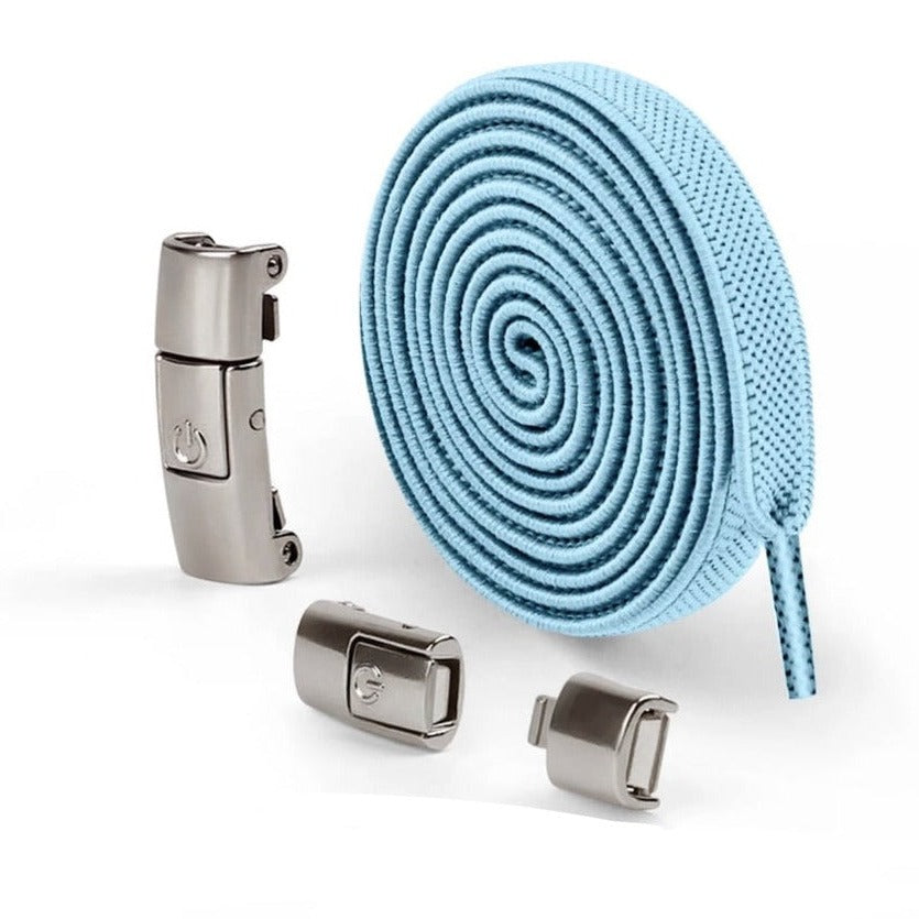 8 mm elastiksnørebånd med snaplås til børnesko og voksensko- LacetClips™
