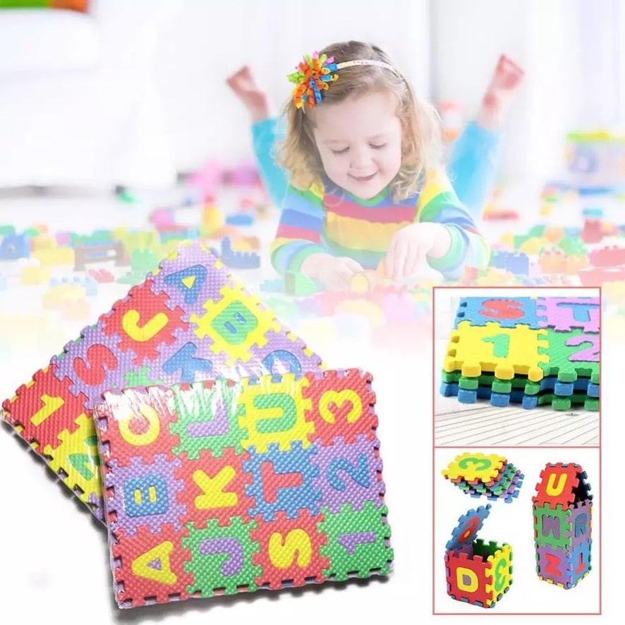 3D-skumpuslespil med alfabet og tal, 36 brikker - 3dPuzzle™