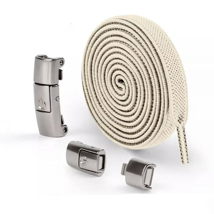 8 mm elastiksnørebånd med snaplås til børnesko og voksensko- LacetClips™