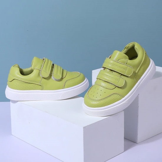 Modstandsdygtige sneakers i mikrofiberlæder til børn - JUMP™