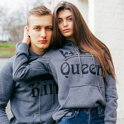 KING & QUEEN™ - SWEATS À CAPUCHE de couple - Den danske butik