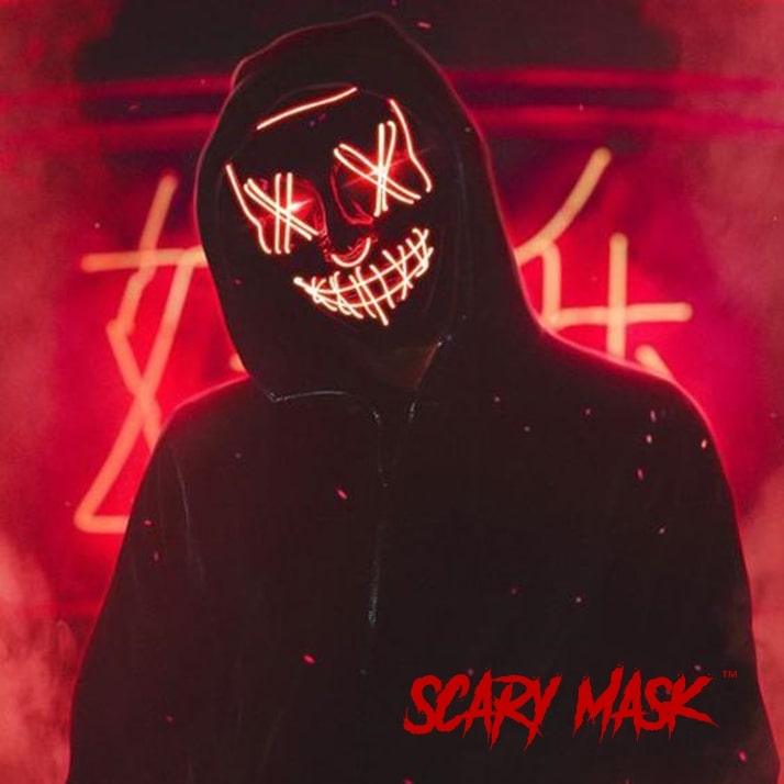 Masque Haloween LED La Purge - ScaryMask™ - Den danske butik