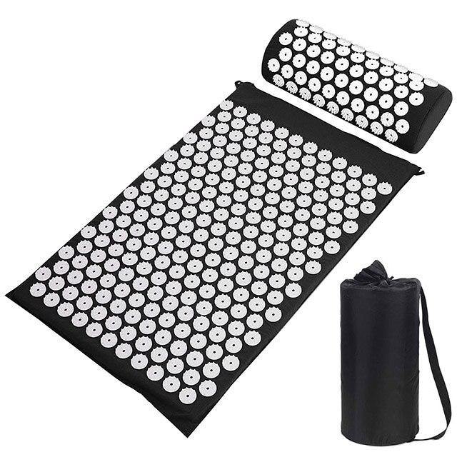 Tapis d'acupression champs de fleurs lotus contre le stress et douleur dorsale - Acumat™ - Den danske butik