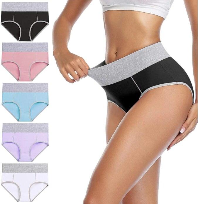 Culotte Taille Haute en Coton pour Femmes LOT DE 5 - Glade™ - Den danske butik