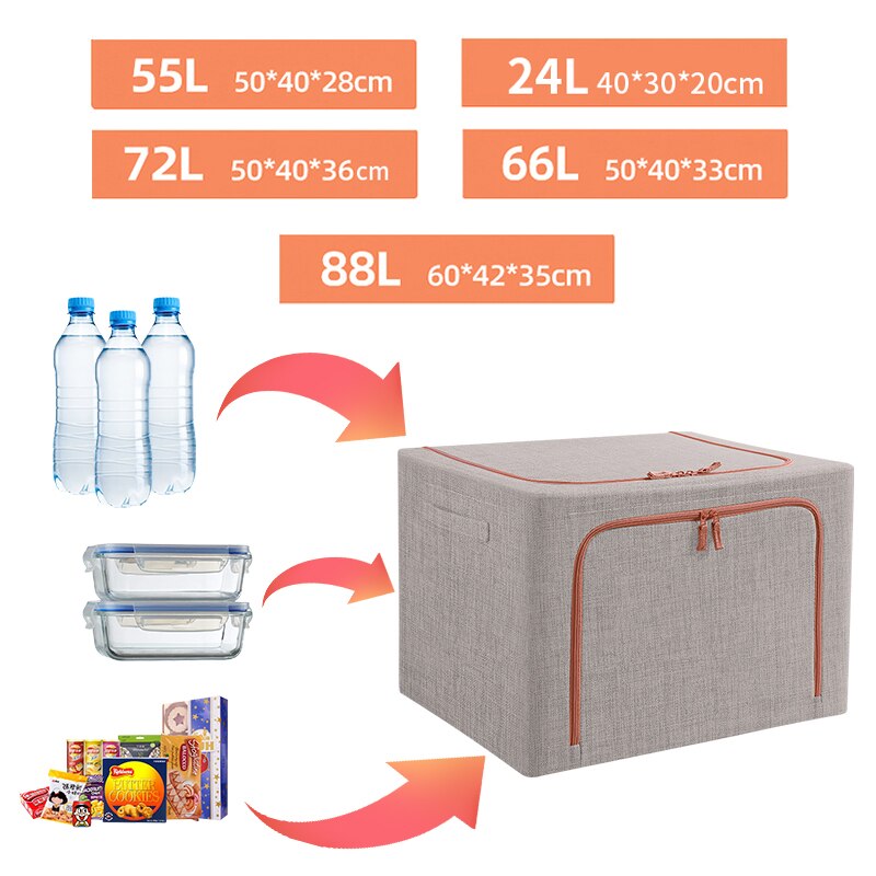 Boîte de rangement pliable de vêtements en tissu Oxford - ClothingBox™ - Den danske butik