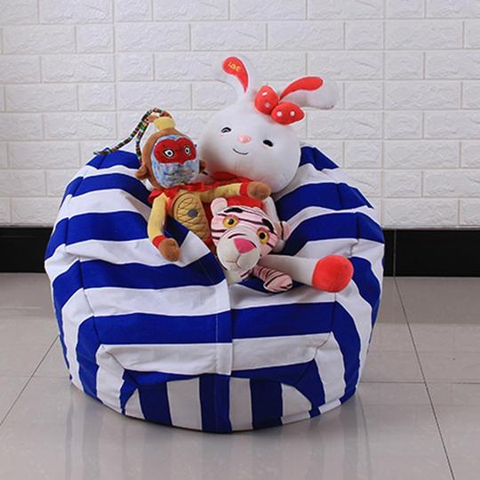 POUF DE RANGEMENT POUR PELUCHES - STUFFSIT ™ - Den danske butik